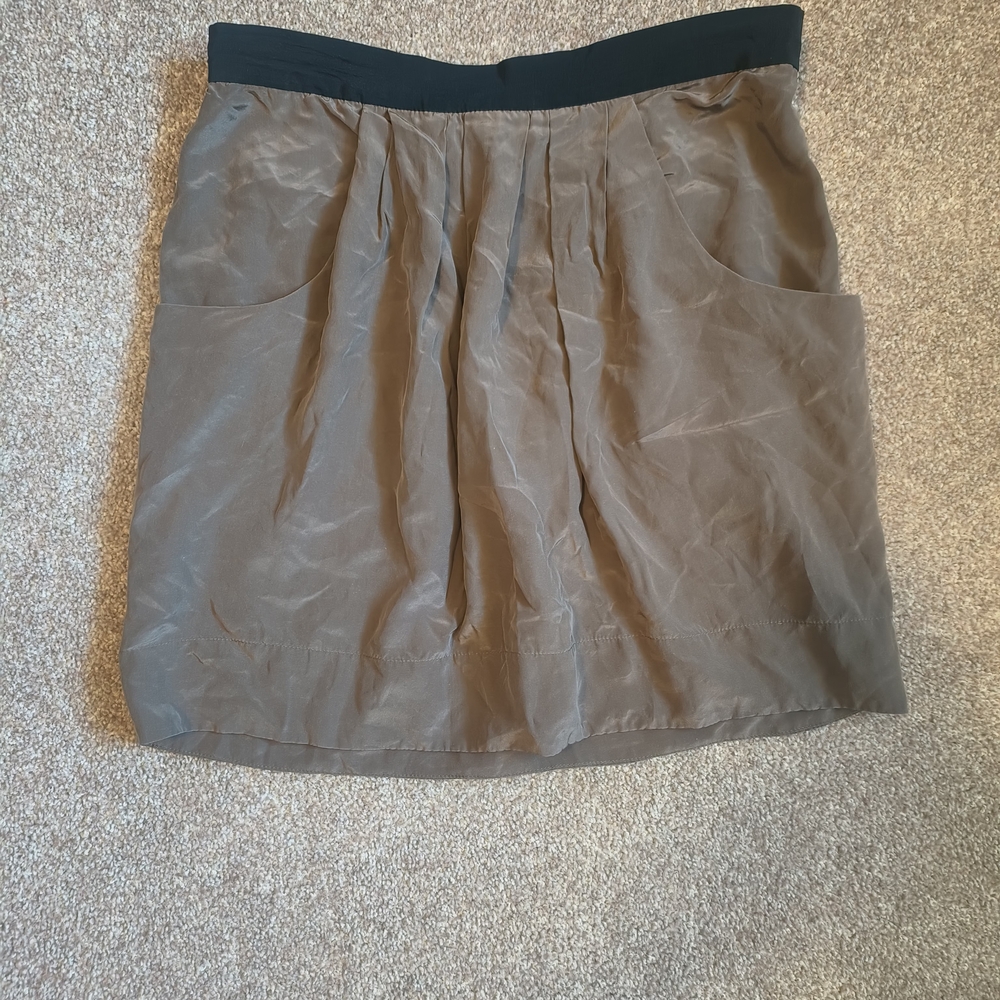 BCBGMaxAzria Black and Brown Mini Skirt